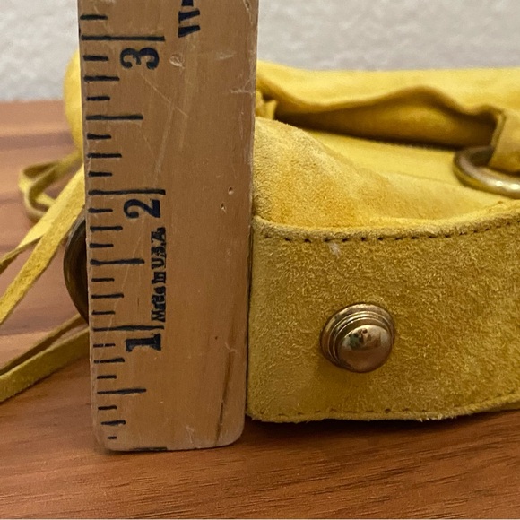 REBECCA MINKOFF Mustard Yellow M.A.C. Suede Crossbody - Picture 11 of 16